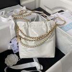 chanel as3980 22 mini handbag shiny calfskin gold tone metal white 002 luxibags.ru .jpg