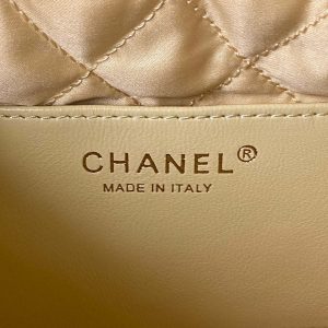 chanel as3980 22 mini handbag shiny calfskin gold tone metal yellow 008 luxibags.ru .jpg