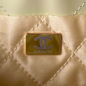 chanel as3980 22 mini handbag shiny calfskin gold tone metal yellow 009 luxibags.ru .jpg