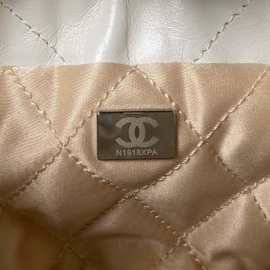 chanel as3980 22 mini handbag shiny calfskin silver tone metal white 008 luxibags.ru .jpg
