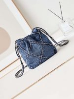 chanel as3980 22 mini handbag silver tone metal canvas blue denim 05 luxibags.ru .jpg