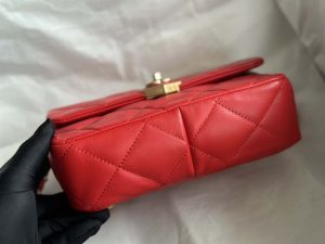chanel as3986 small flap bag lambskin plexi gold tone meta red 006 luxibags.ru .jpg