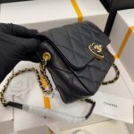 chanel as3986 small flap bag lambskin plexi gold tone metal black 001 luxibags.ru .jpg