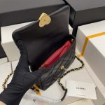 chanel as3986 small flap bag lambskin plexi gold tone metal black 004 luxibags.ru .jpg
