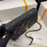 chanel as3986 small flap bag lambskin plexi gold tone metal black 007 luxibags.ru .jpg