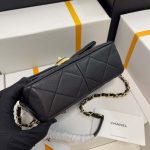 chanel as3986 small flap bag lambskin plexi gold tone metal black 009 luxibags.ru .jpg