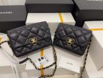 chanel as3986 small flap bag lambskin plexi gold tone metal black 010 luxibags.ru .jpg