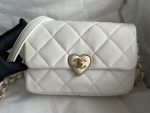 chanel as3986 small flap bag lambskin plexi gold tone metal white 002 luxibags.ru .jpg