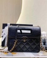 chanel as4025 mini flap bag with top handle calfskin gold tone metal black 002 luxibags.ru .jpg