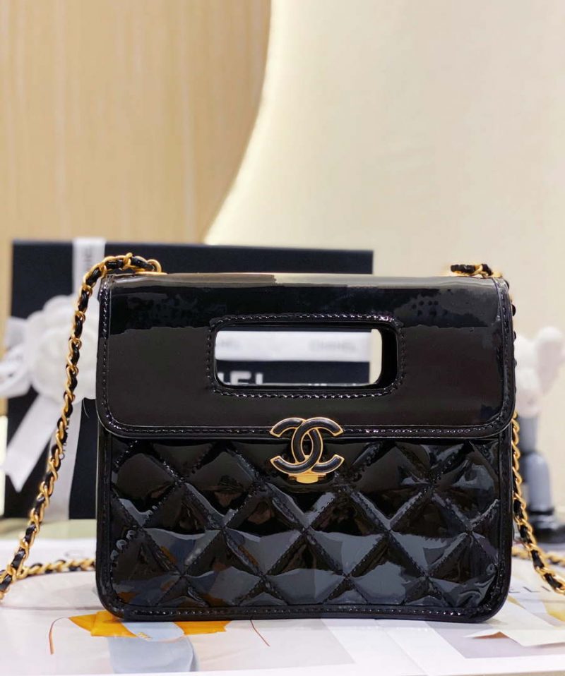 chanel as4025 mini flap bag with top handle patent calfskin gold tone metal 001 luxibags.ru .jpg