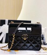 chanel as4025 mini flap bag with top handle patent calfskin gold tone metal 009 luxibags.ru .jpg