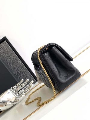 chanel as4040 mini flap classic bag 17 woc camellia lambskin black 002 luxibags.ru .jpg