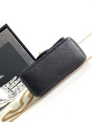 chanel as4040 mini flap classic bag 17 woc camellia lambskin black 004 luxibags.ru .jpg