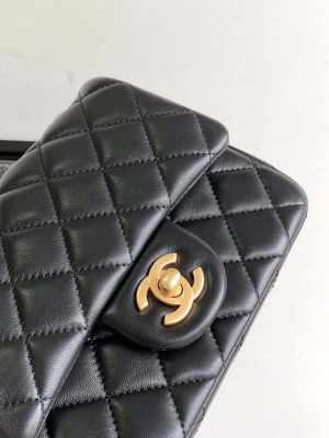 chanel as4040 mini flap classic bag 17 woc camellia lambskin black 005 luxibags.ru .jpg