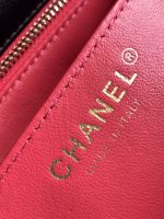 chanel as4040 mini flap classic bag 17 woc camellia lambskin black 009 luxibags.ru .jpg