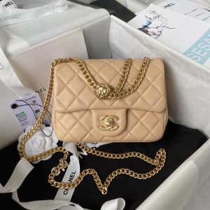 chanel as4040 mini flap classic bag 18 woc camellia lambskin apricot 001 luxibags.ru .jpg