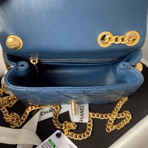 chanel as4040 mini flap classic bag 18 woc camellia lambskin dark blue 007 luxibags.ru .jpg