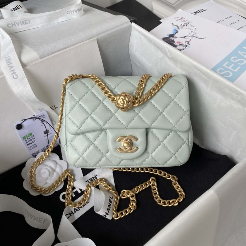 chanel as4040 mini flap classic bag 18 woc camellia lambskin green gray 001 luxibags.ru .jpg
