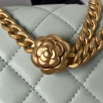 chanel as4040 mini flap classic bag 18 woc camellia lambskin green gray 004 luxibags.ru .jpg