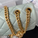 chanel as4040 mini flap classic bag 18 woc camellia lambskin green gray 006 luxibags.ru .jpg