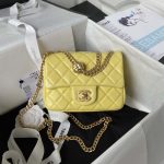 chanel as4040 mini flap classic bag 18 woc camellia lambskin yellow 001 luxibags.ru .jpg