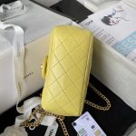 chanel as4040 mini flap classic bag 18 woc camellia lambskin yellow 003 luxibags.ru .jpg