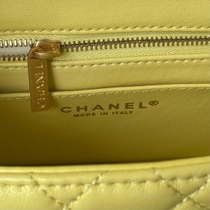 chanel as4040 mini flap classic bag 18 woc camellia lambskin yellow 006 luxibags.ru .jpg