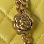 chanel as4040 mini flap classic bag 18 woc camellia lambskin yellow 008 luxibags.ru .jpg