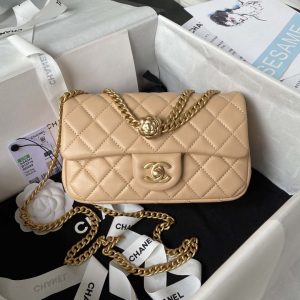 chanel as4041 flap classic bag cf camellia apricot lambskin gold 001 luxibags.ru .jpg
