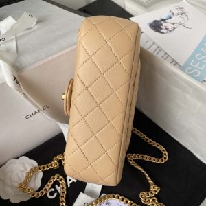 chanel as4041 flap classic bag cf camellia apricot lambskin gold 004 luxibags.ru .jpg