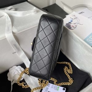 chanel as4041 flap classic bag cf camellia black lambskin gold 005 luxibags.ru .jpg