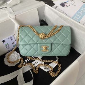 chanel as4041 flap classic bag cf camellia lake blue lambskin gold 001 luxibags.ru .jpg