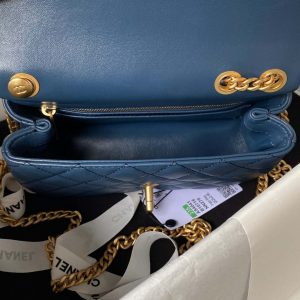 chanel as4041 flap classic bag cf camellia navy blue lambskin gold 007 luxibags.ru .jpg