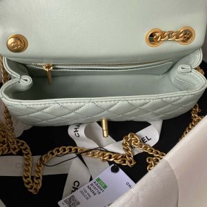 chanel as4041 flap classic bag cf camellia navy green gray lambskin gold 006 luxibags.ru .jpg