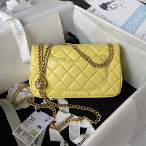 chanel as4041 flap classic bag cf camellia yellow lambskin gold 002 luxibags.ru .jpg