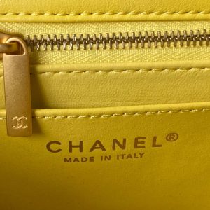 chanel as4041 flap classic bag cf camellia yellow lambskin gold 008 luxibags.ru .jpg