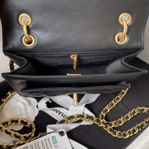 chanel as4051 flap bag lambskin gold metal black 008 luxibags.ru .jpg
