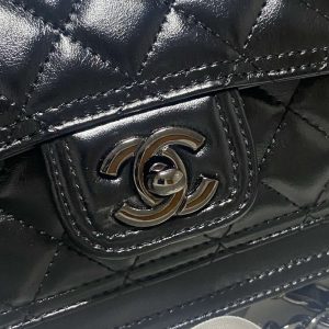 chanel as4051 flap bag lambskin gold metal black with black logo 004 luxibags.ru .jpg