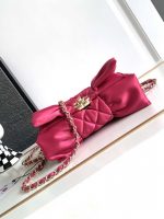 chanel as4098 23a clutch satin bow evening bag rose red 004 luxibags.ru .jpg