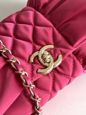 chanel as4098 23a clutch satin bow evening bag rose red 005 luxibags.ru .jpg