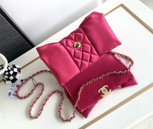 chanel as4098 23a clutch satin bow evening bag rose red 006 luxibags.ru .jpg