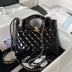 chanel as4133 mini bi color chain patent leather bag black 001 luxibags.ru .jpg