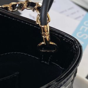 chanel as4133 mini bi color chain patent leather bag black 007 luxibags.ru .jpg
