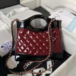 chanel as4133 mini bi color chain patent leather bag wine red 002 luxibags.ru .jpg