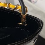 chanel as4133 mini bi color chain patent leather bag yellow 007 luxibags.ru .jpg