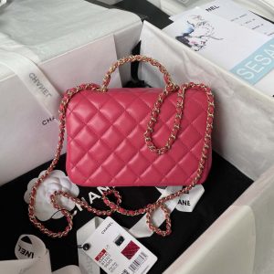 chanel as4140 camellia embossed with top handle bag rose red 002 luxibags.ru .jpg
