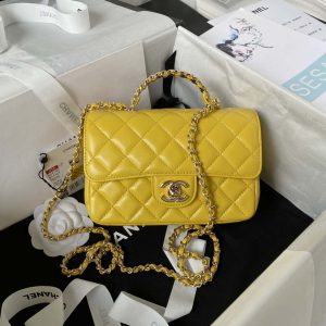 chanel as4140 camellia embossed with top handle bag yellow 001 luxibags.ru .jpg