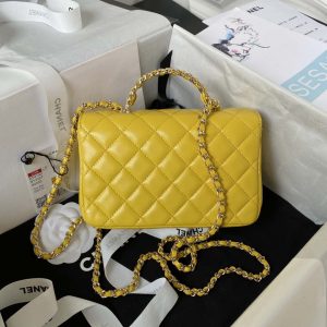 chanel as4140 camellia embossed with top handle bag yellow 002 luxibags.ru .jpg