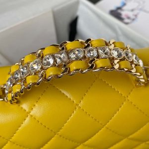 chanel as4140 camellia embossed with top handle bag yellow 004 luxibags.ru .jpg