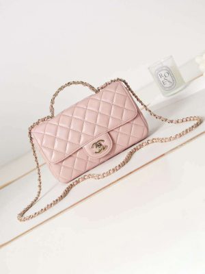 chanel as4141 camellia embossed with top handle bag pink 001 luxibags.ru .jpg